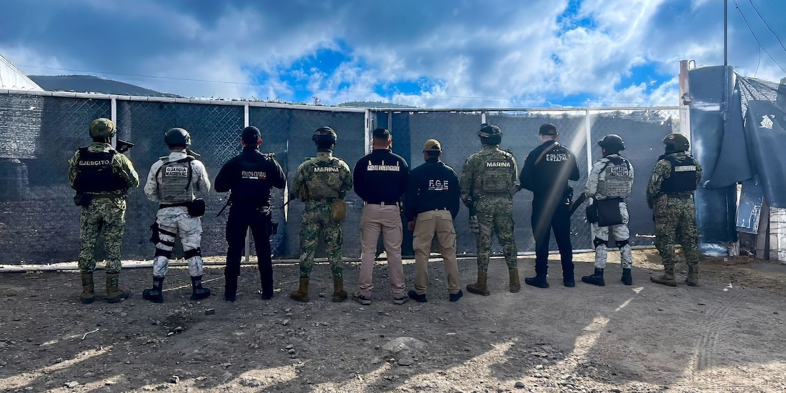 Operación de seguridad en Puebla.