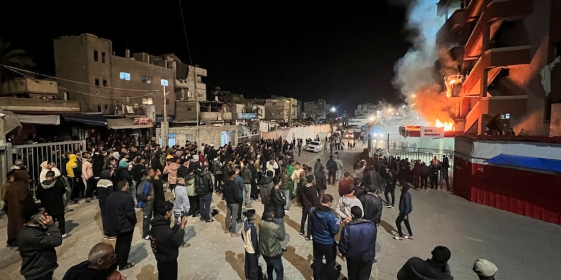 Bombardeo israelí a hospital dejó cinco muertos, este domingo.