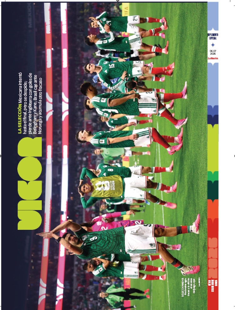 LA SELECCIÓN Mexicana intentó hasta el final, pero se despide; pierde ante Inglaterra con goles de Belingham y Kane; Brasil cae ante Noruega y acumula otro fracaso