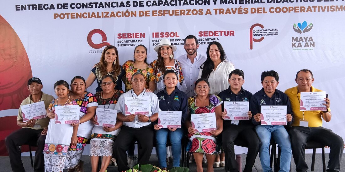 La gobernadora Mara Lezama, ayer, en Felipe Carrillo Puerto, QRoo.