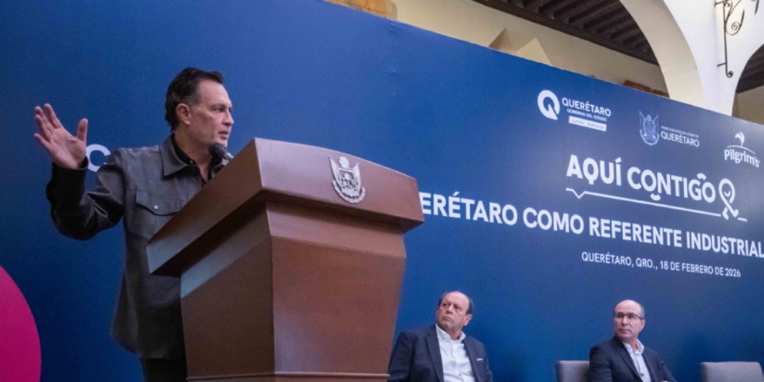 Mauricio Kuri anuncia ampliación de la planta de Pilgrim’s Pride en Querétaro.