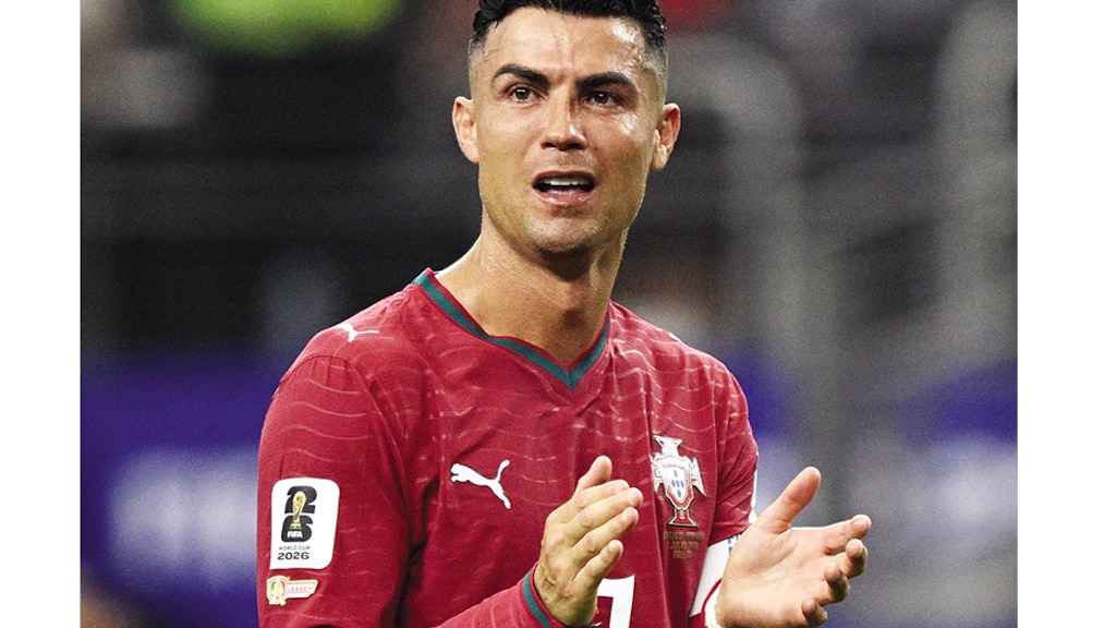CRISTIANO Ronaldo, ayer.