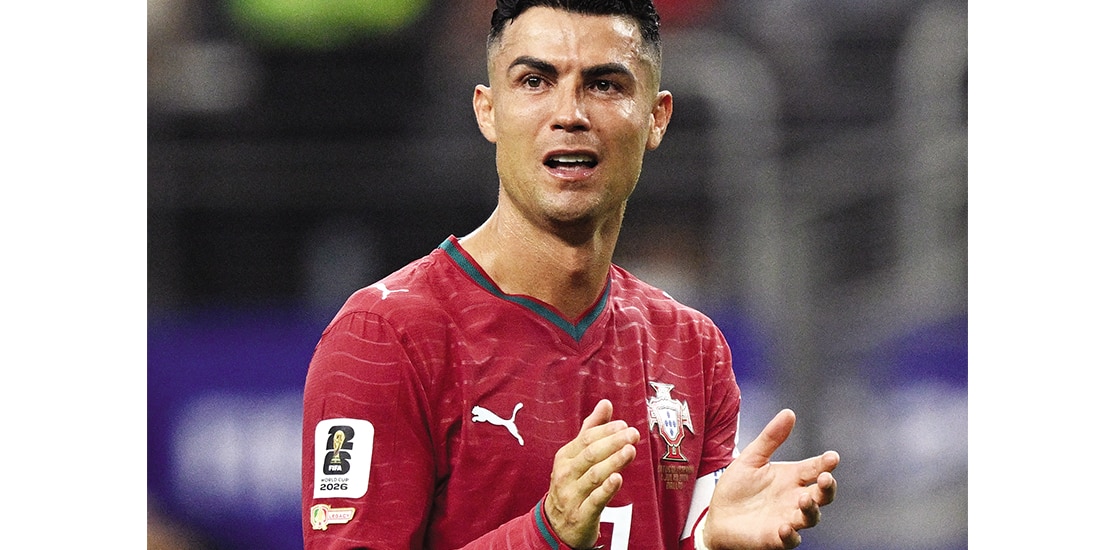 CRISTIANO Ronaldo, ayer.