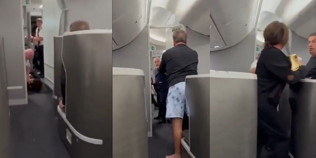 Mujer causa violento incidente abordo de un avión; tuvo que ser desalojada