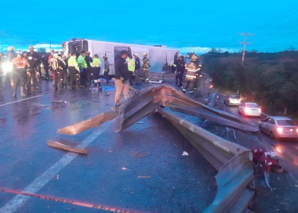 Volcadura en Nuevo León