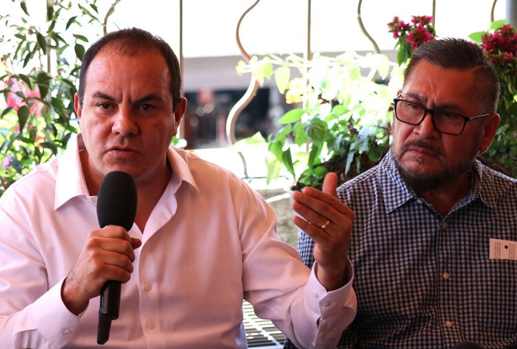 Cuauhtémoc Blanco, en conferencia de prensa.