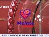 Resultados del Melate Retro en su sorteo 1678, celebrado este 17 de octubre del 2026.