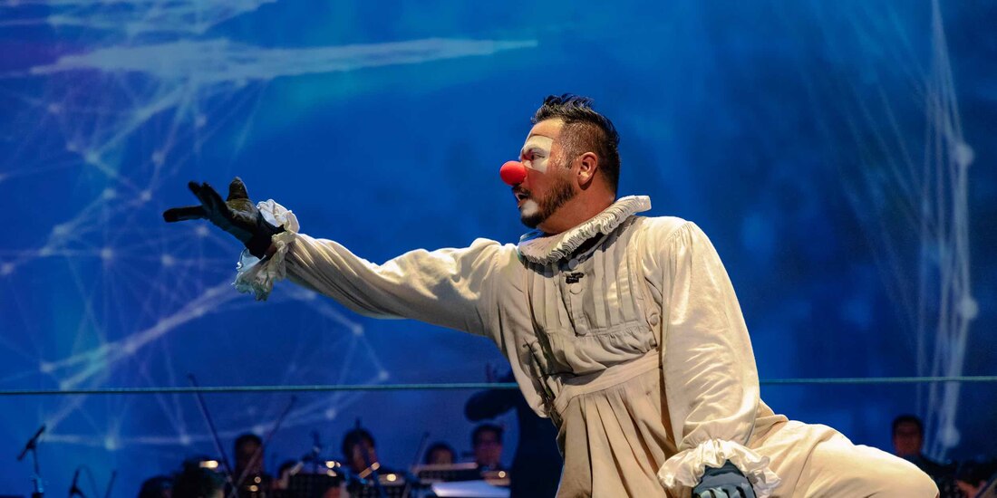 Emiliano Cárdenas, al dar vida a Santino en el montaje.