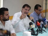 El petista, en conferencia en Acapulco, ayer.