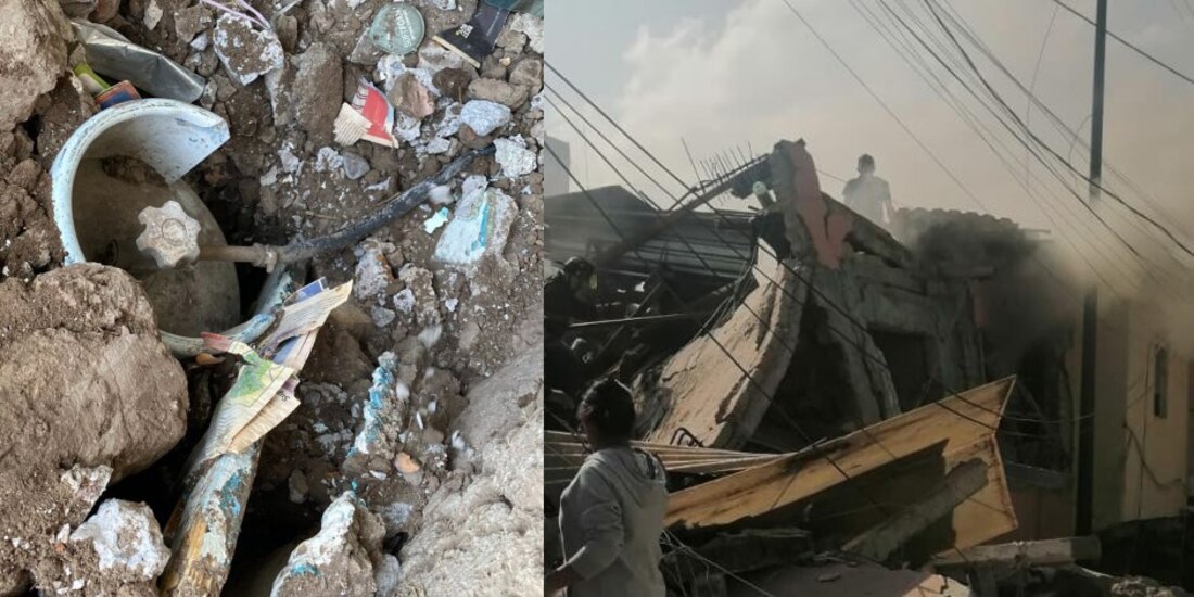 La extracción de los tanques de gas era la prioridad, pues mantenían el riesgo en la zona aledaña a la explosión.