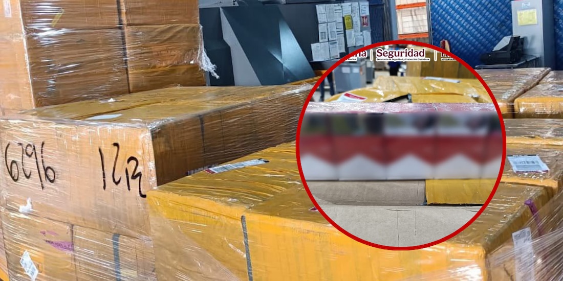 Cerca de 3 millones de cigarros ilícitos fueron decomisados en el AICM