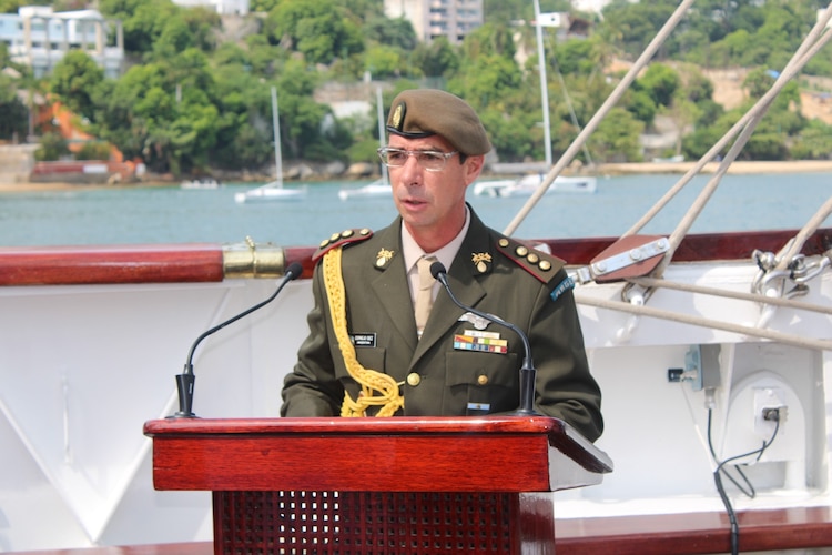 El Coronel Álvaro José Cornejo Diez, presidente de la Asociación.