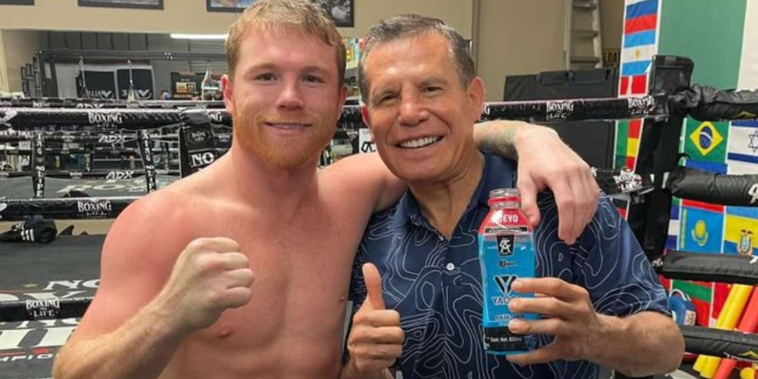 Canelo Álvarez y Julio César Chávez Foto: @Jcchavez115 / X