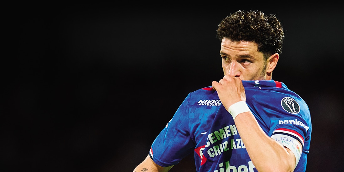 Rivero, el año pasado, en un partido del Azul.