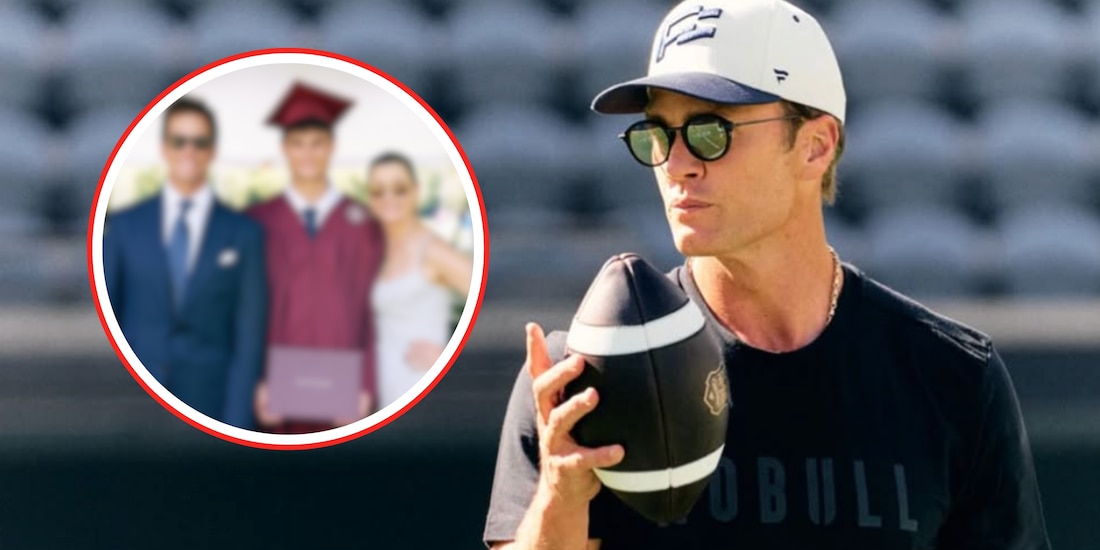 Tom Brady aparece con su exesposa en la graduación de su hijo