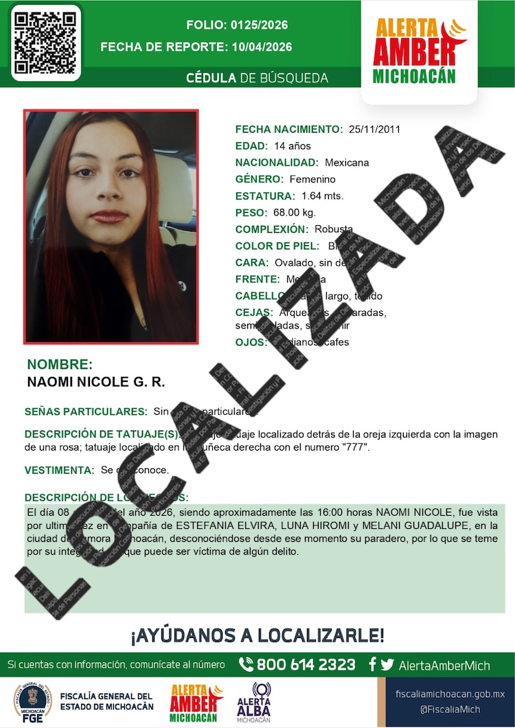 Localizan a jóvenes en Michoacán tras labores de búsqueda.