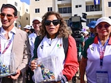 Rommel Pacheco y María José Alcalá durante los Juegos Centroamericanos.