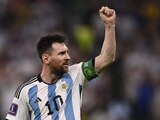 Lionel Messi en un partido de la Copa del Mundo Qatar 2022