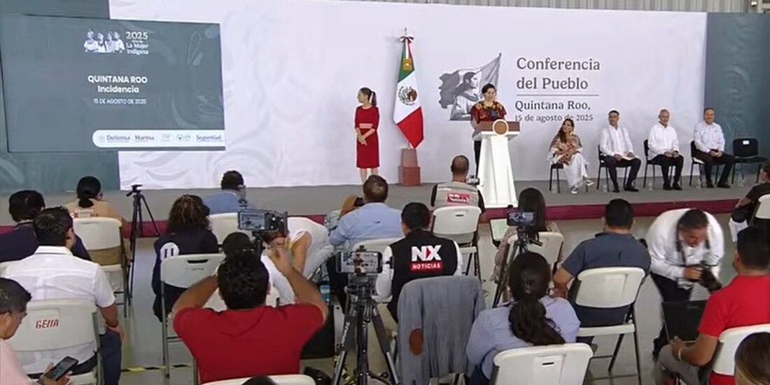 La Mañanera del Pueblo se realizó este viernes de Quintana Roo.