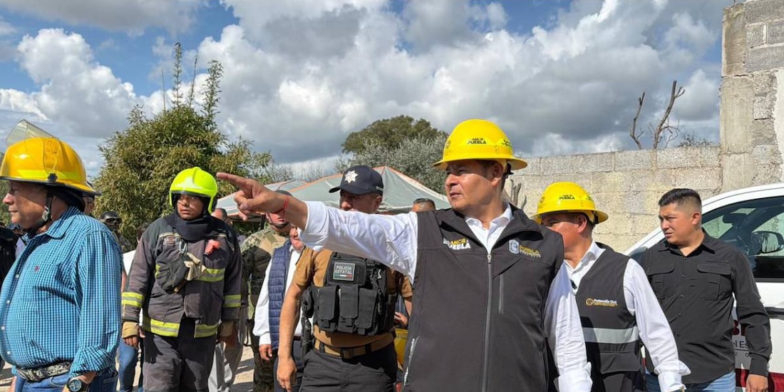 Alejandro Armenta afirma que no hay personas fallecidas tras explosión de pipas de gas LP en Tepeaca.