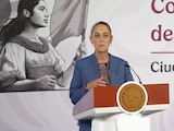 Claudia Sheinbaum este miércoles en Palacio Nacional.