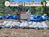 El laboratorio clandestino de mayor envergadura territorial fue inhabilitado en la comunidad de Corralejo, en el estado de Sinaloa.