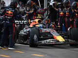 El Red Bull de Checo Pérez durante el Gran Premio de Mónaco de F1.