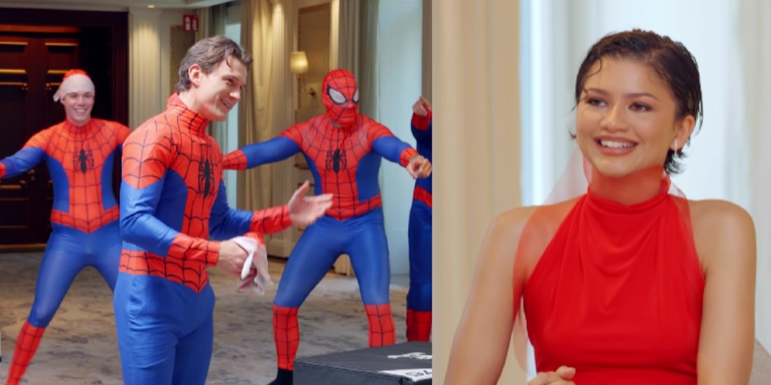 Tom Holland pierde concurso de dobles de Spider-Man con Zendaya como jueza