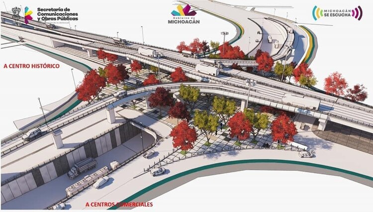 Así será el distribuidor vial