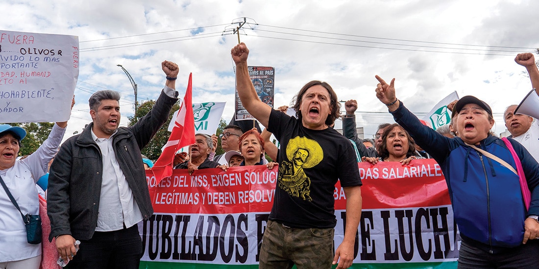 Movilización de los trabajadores del IMSS, el miércoles