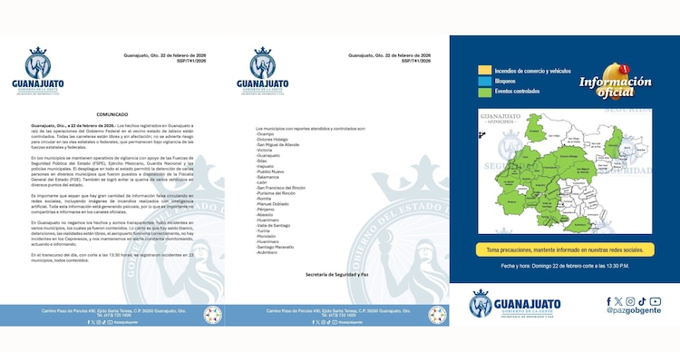 Incidentes en Guanajuato