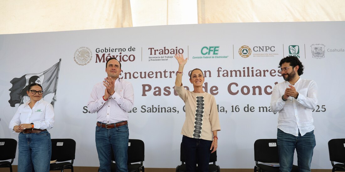 Claudia Sheinbaum, Presidenta de México, en evento este viernes.