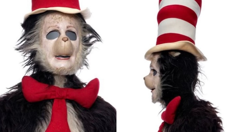 Subastan el traje original del Gato en el Sombrero que usó Mike Myers en 2003