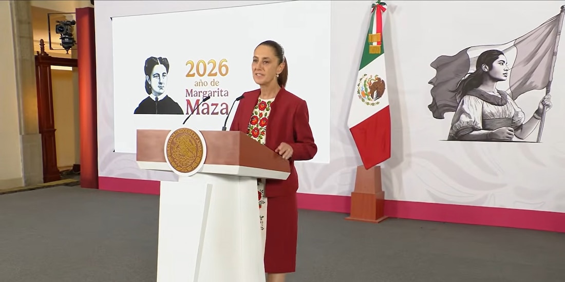 La Presidenta Claudia Sheinbaum en Palacio Nacional.