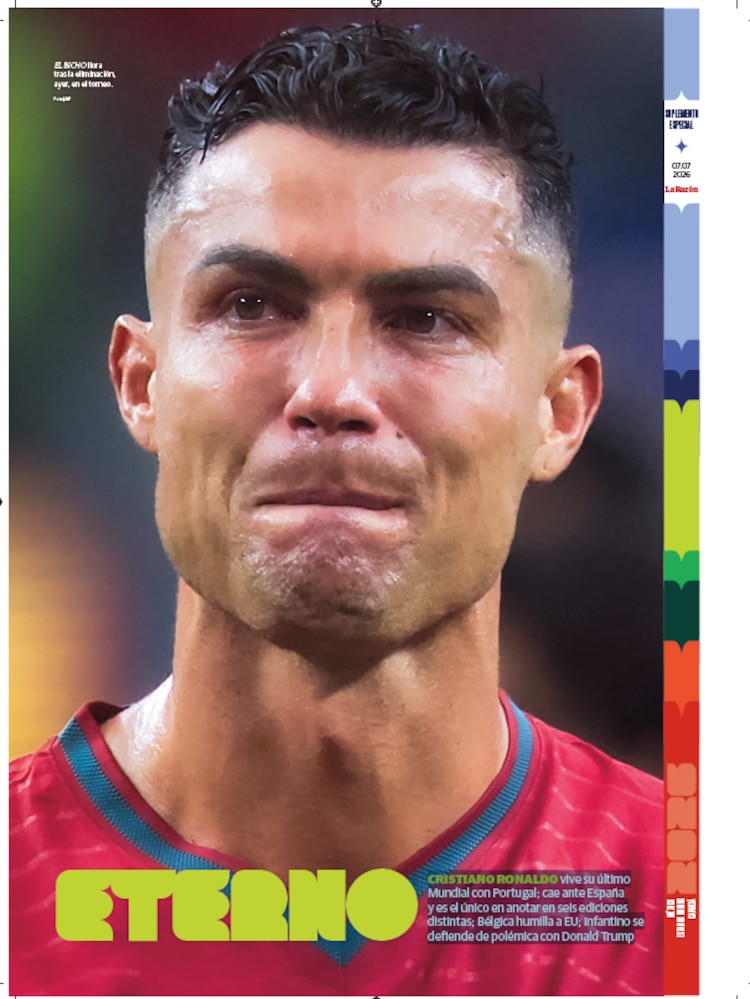 EL BICHO llora tras la eliminación, ayer, en el torneo.