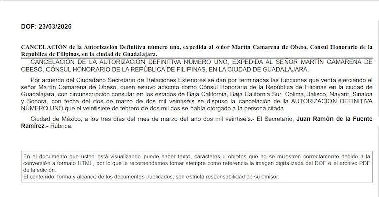 Martín Camarena de Obeso tenía jurisdicción en diversos estados del país, entre ellos Colima, Nayarit, Sinaloa y más.