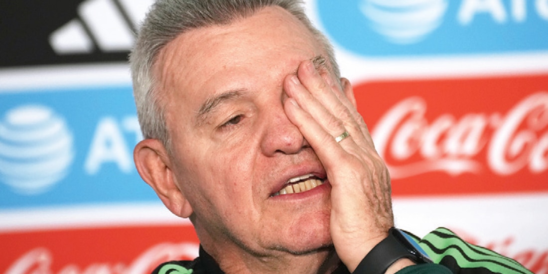 JAVIER AGUIRRE en rueda de prensa previo al partido amistoso contra Portugal, el 26 de marzo pasado.