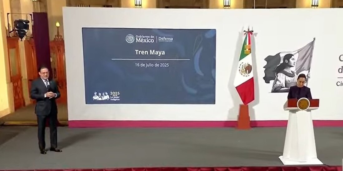 Informe sobre el tren Maya en la Mañanera del Pueblo.