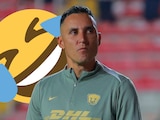 Keylor Navas recibió burlas por parte de sus compañeros de Pumas.