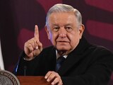 Andrés Manuel López Obrador, presidente de México, durante su intervención en la conferencia de prensa matutina realizada en Palacio Nacional