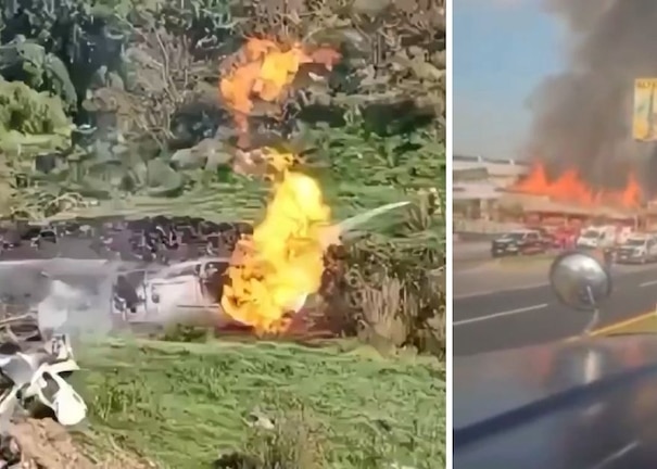 Explosión de pipa, en los límites de Texcoco, Edomex, habría dejado dos personas muertas, según reportes.