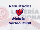 Resultados del Melate, Revancha y Revanchita 3988.