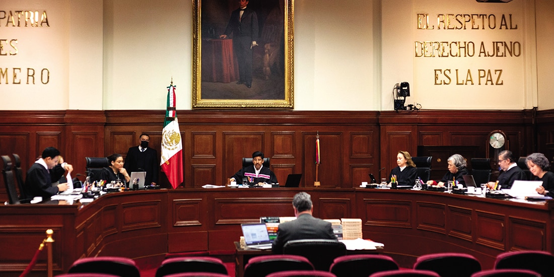 Sesión del pleno de la Suprema Corte de Justicia, el pasado 6 enero.