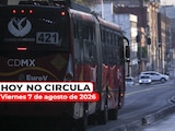 Hoy No Circula aplica este viernes 7 de agosto de 2026 en la Zona Metropolitana del Valle de México.
