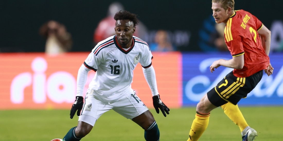 Julián Quiñones en el México vs Bélgica, amistoso antes de la Copa del Mundo 2026