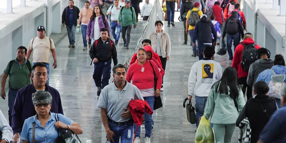 Un aspecto de la estación Pantitlán del Metro