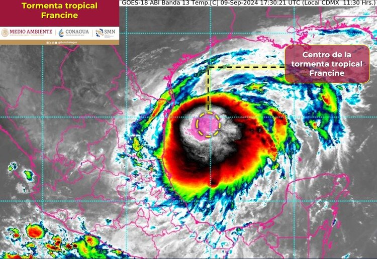 Se forma la tormenta tropical Francine.