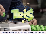 Resultados del Tris de hoy 7 de agosto del 2026.