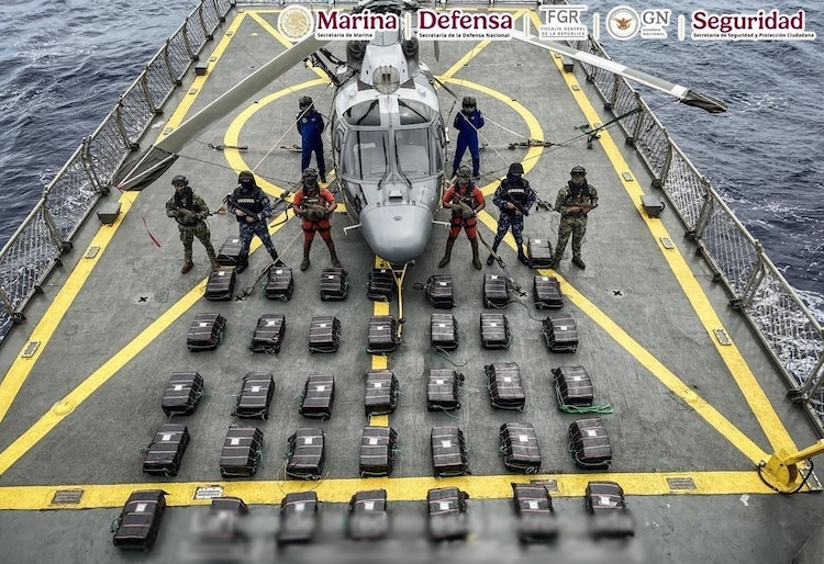 Aspecto de un decomiso previo de droga por parte de autoridades federales.