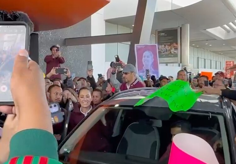 Con gran alegría, Chihuahua le da la bienvenida a Claudia Sheinbaum entre abrazos y porras